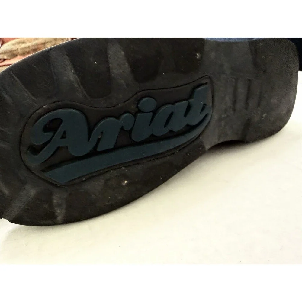 Ariat Women’s Patchwork Fatbaby Leather Boots 8.5 Black Western Cowgirl Rodeo
